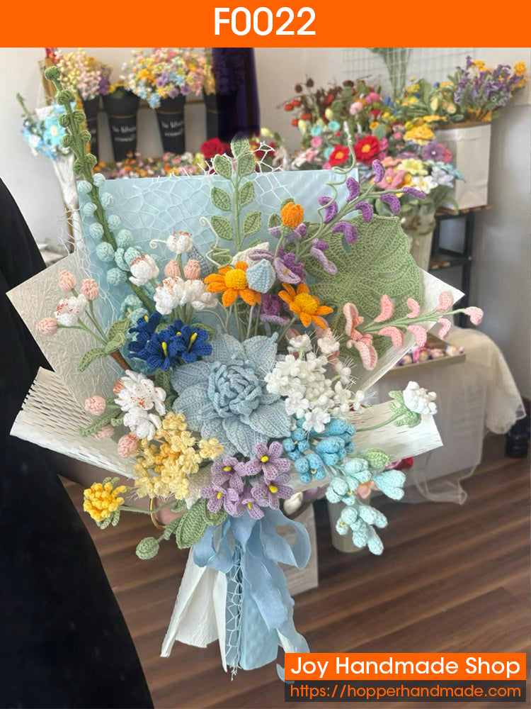 Handmade Crochet Flowers Bouquet