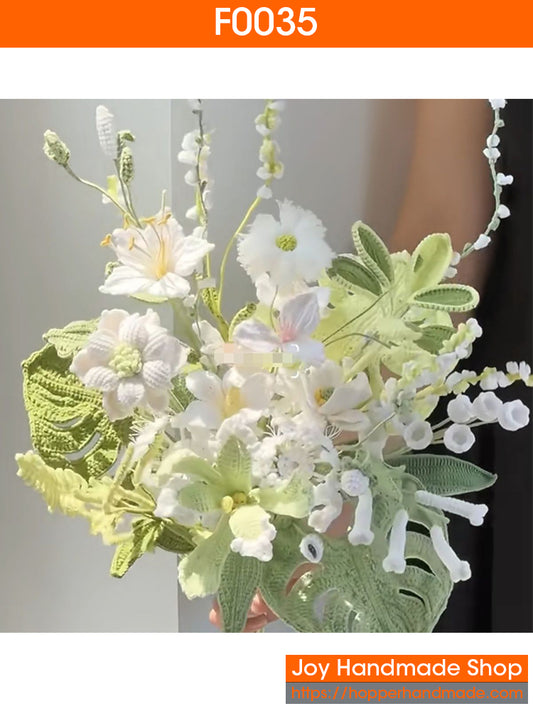 F0035 Handmade Crochet Flower Bouquet