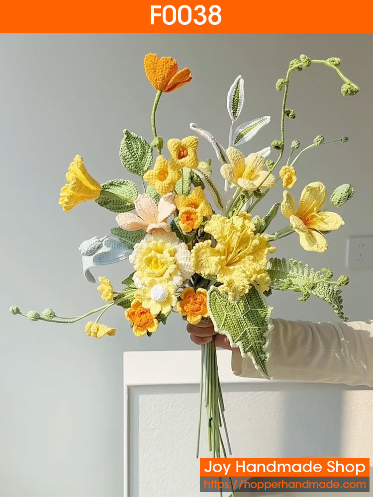 F0038 Handmade Crochet Flowers Bouquet
