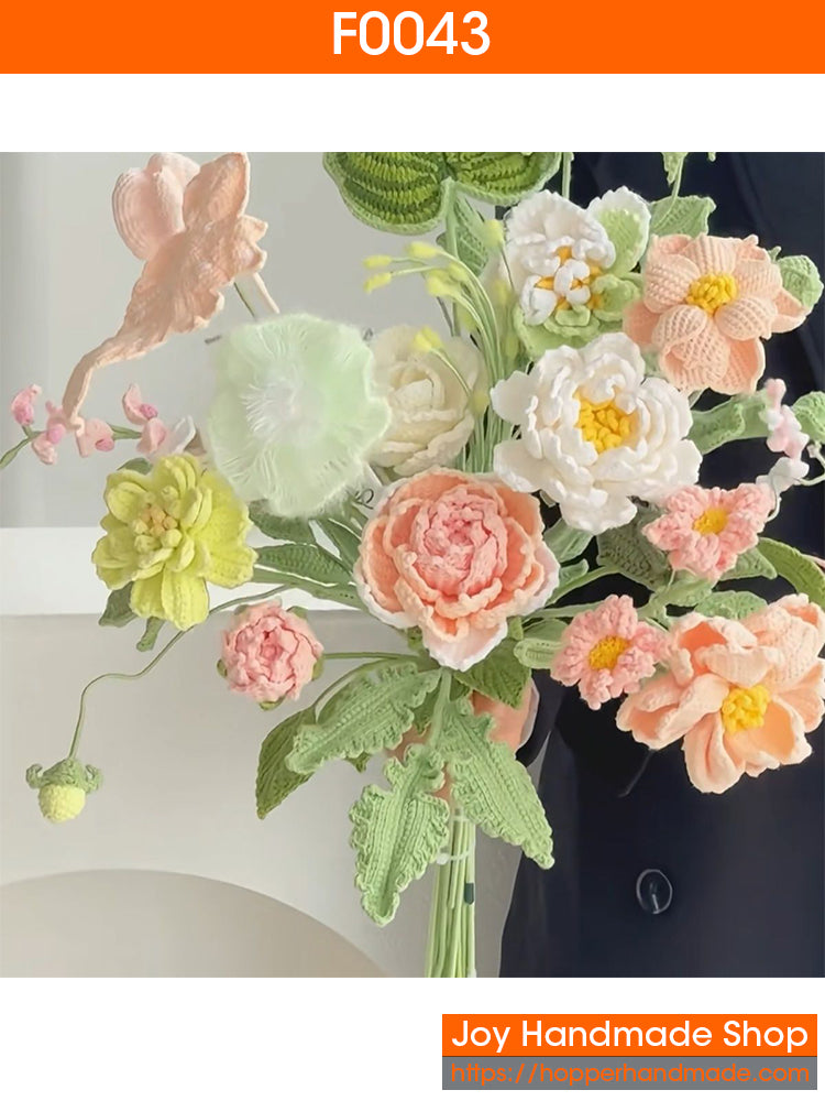 F0043 Handmade Crochet Flower Bouquet(Finished)